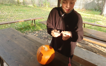Dlabání dýní Halloween